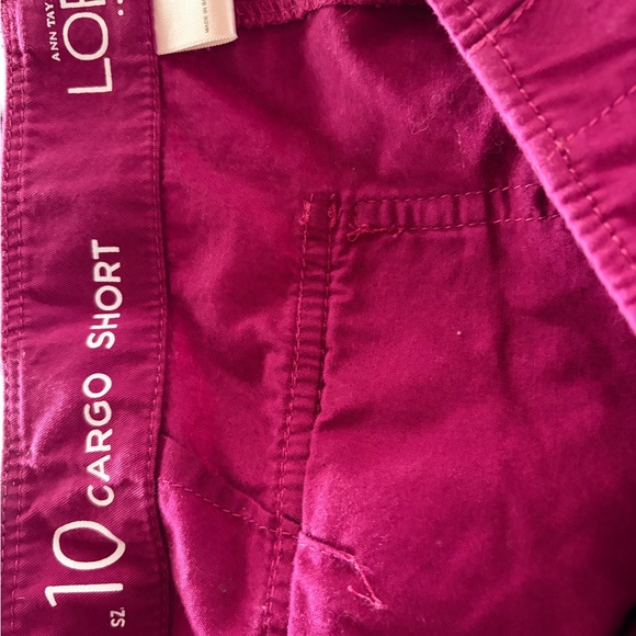 ⭐ Ann Taylor LOFT Cargo Shorts — Pink — Size 10 - Picture 3 of 3